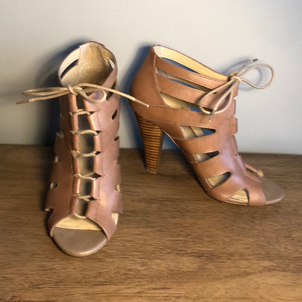 BCBG strappy heels
